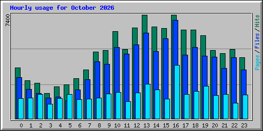 Hourly usage for October 2026
